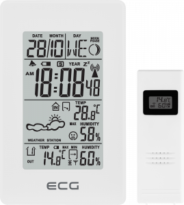 ECG meteorologinė stotelė rodo patikimą informaciją apie orus