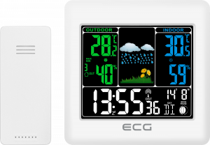 ECG meteorologinė stotelė rodo patikimą informaciją apie orus