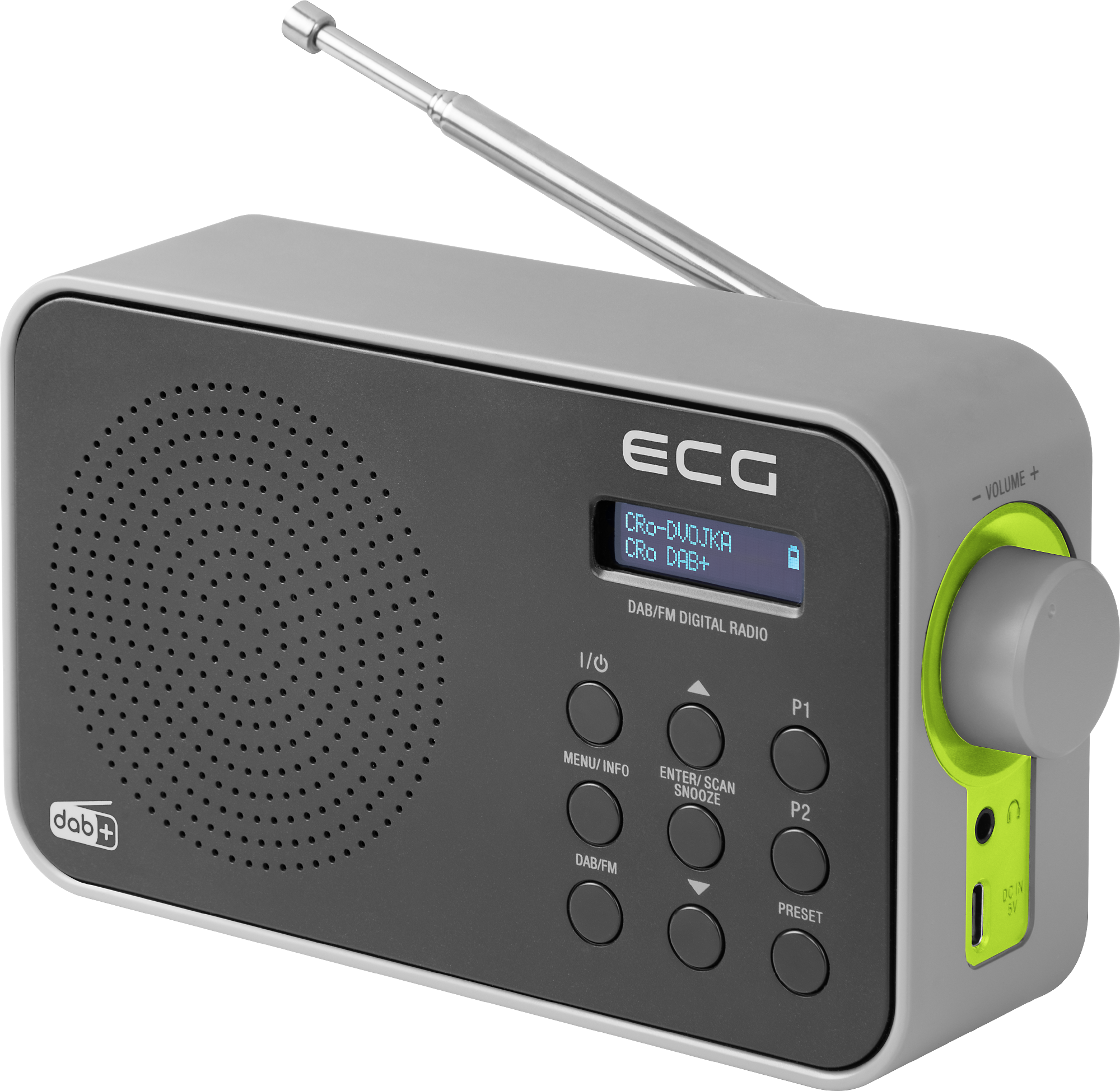 loterij Bakken Kaal ECG RD 110 DAB Black - DAB+/FM radio