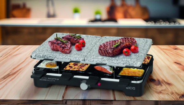 Empty wooden table and blurred background of modern kitchen. for product display